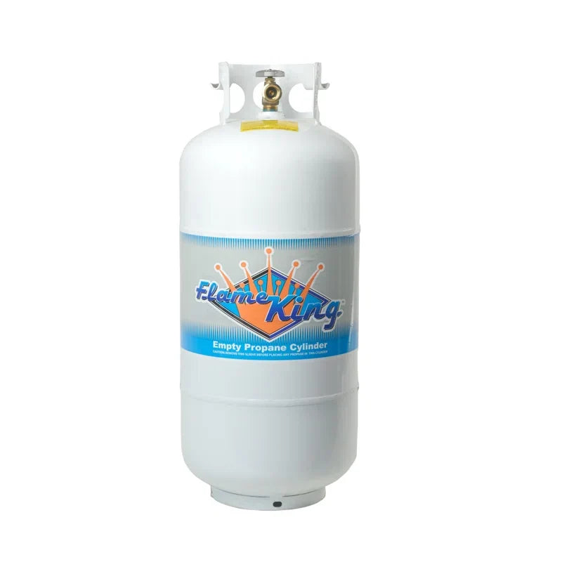 Flame King YSN401 40 lbs. Empty Propane Cylinder with Overfill Protection Device Valve Z9868