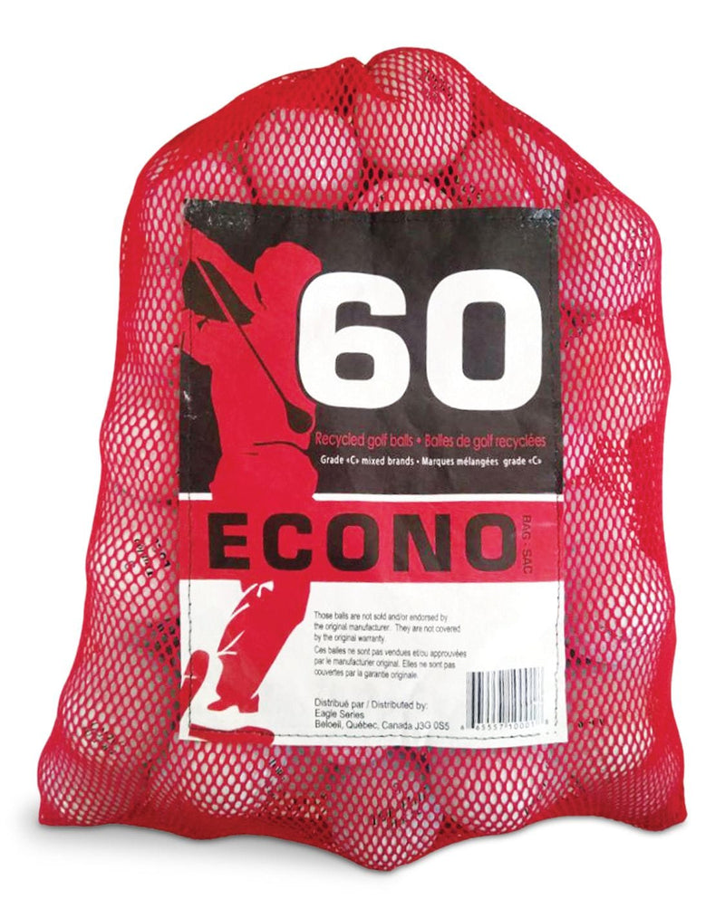 Mixed Recycled Golf Balls, Grade C, 60-pk A2421