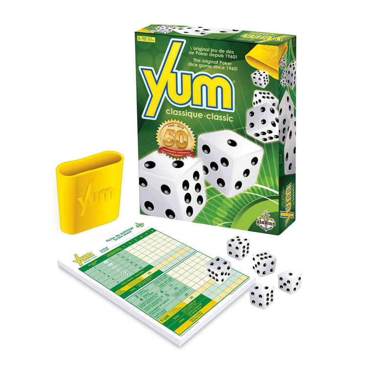 Yum Classic Collector's Edition Poker Dice Game Set, Ages 8+ J7209