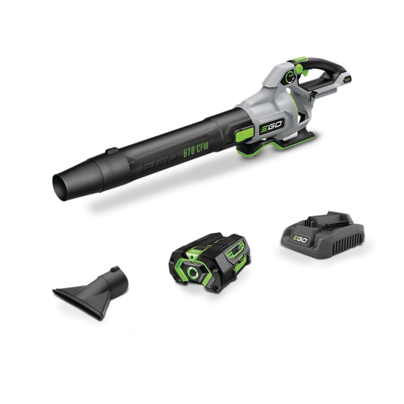 56V Brushless Cordless 670 CFM Leaf Blower, Includes (1) 4.0Ah Battery and (1) 320W Charger, LB6703 N5149