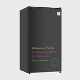 Arctic Chef 3.2 Cu. ft. Compact Refrigerator with Eraser Board Door, RFR326, Black