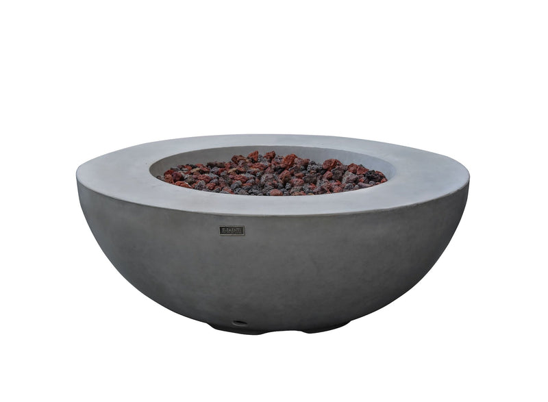 Lunar Bowl Fire Pit, Natural Gas, Light Grey, 45,000 BTU G8007