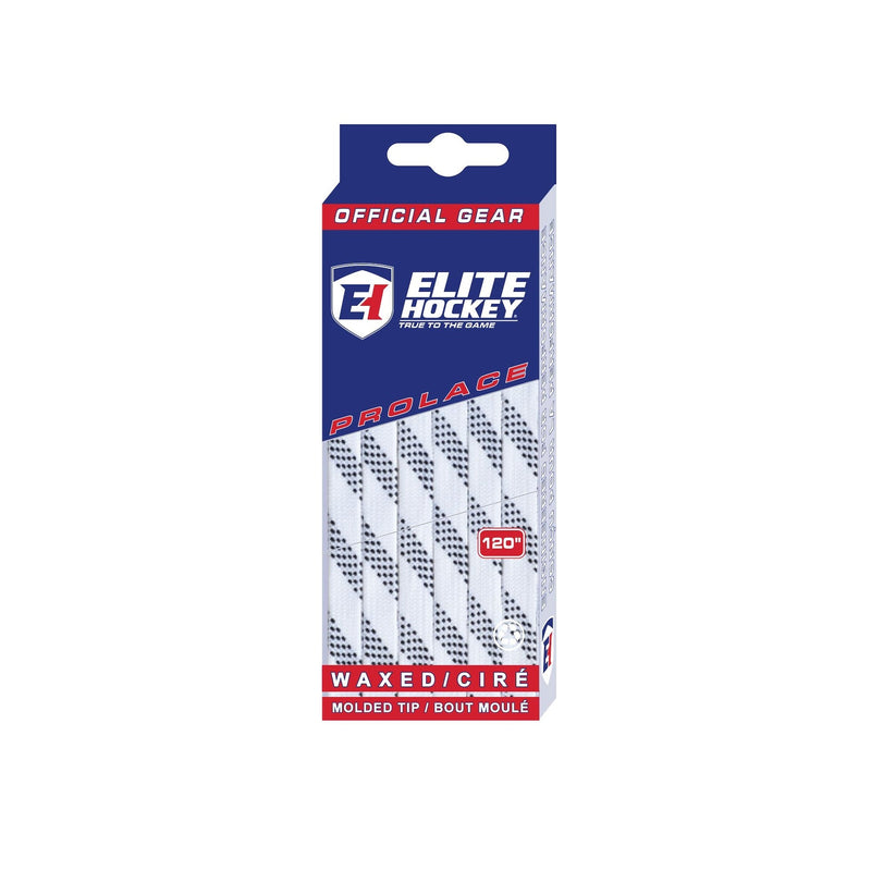 Hockey Prolace Skate Laces, Waxed, White, Assorted Sizes X9437
