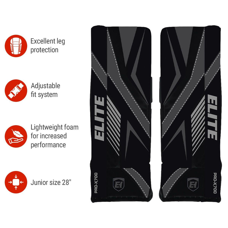 Hockey Vasilevskiy PRO-X700 Street Hockey Goalie Leg Pads, Junior, 28-in R4124