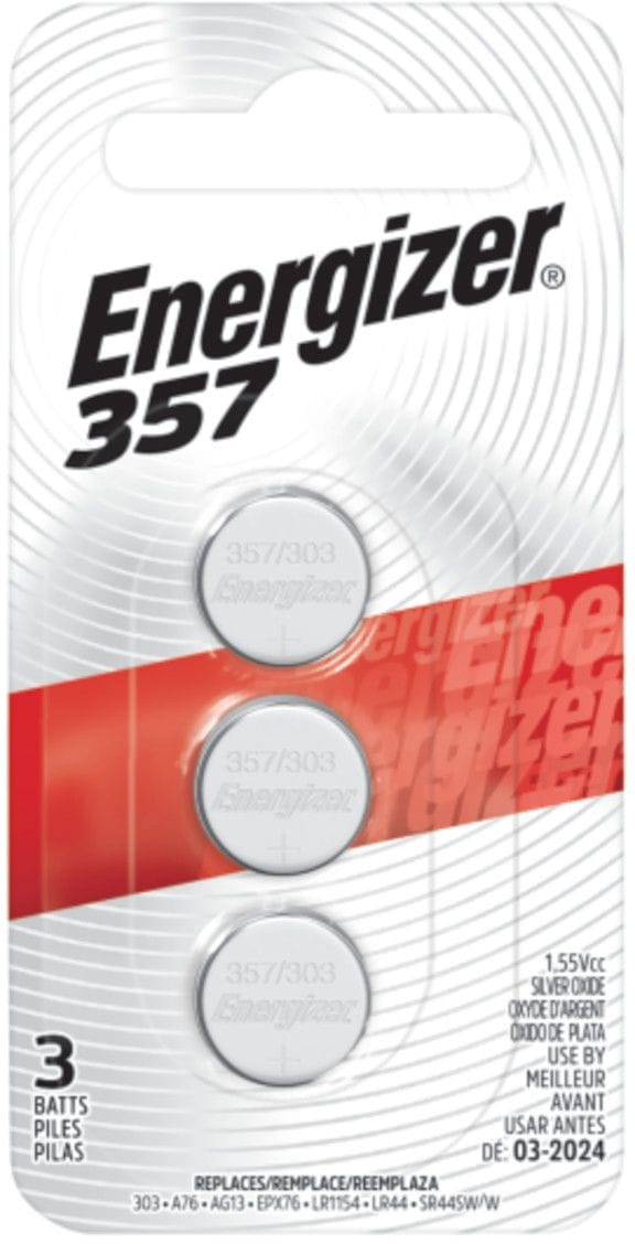 Silver Oxide 3-pk 357 LR44 AG13 303 A76 1.5V / 1.5 Volt Button Coin Cell Batteries Z6977