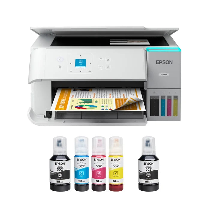 Epson EcoTank ET-2988 All-in-One Colour Supertank Printer with Bonus Black Ink Bottle M4574