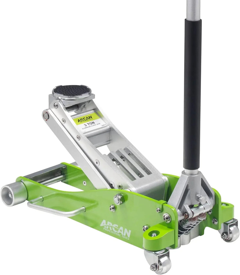Tools 3-Ton Quick Rise Aluminum Floor Jack with Dual Pump Pistons & Reinforced Lifting Arm (A20018_A20019) V2282