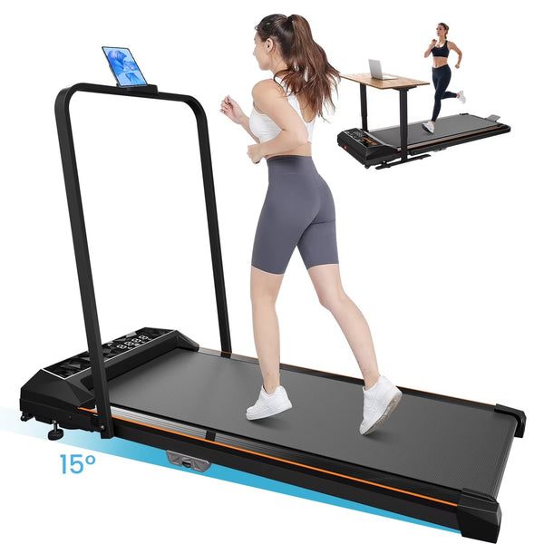 CoolHut Walking Pad, Under Desk Treadmill, 4-in-1 Home/Office Treadmill, Compact and Portable Foldable Treadmill, No Installation, Low Noise, LED... U4835