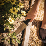 Stainless-Steel Dual-Edged Garden Hori Hori Knife with Sheath
