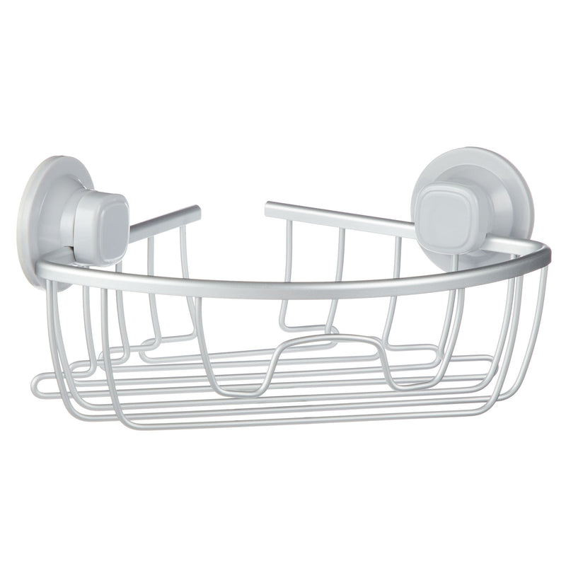 Aluminum Rust-Resistant Suction Corner Shower Caddy, 3-in x 10-in x 7.25-in L2100