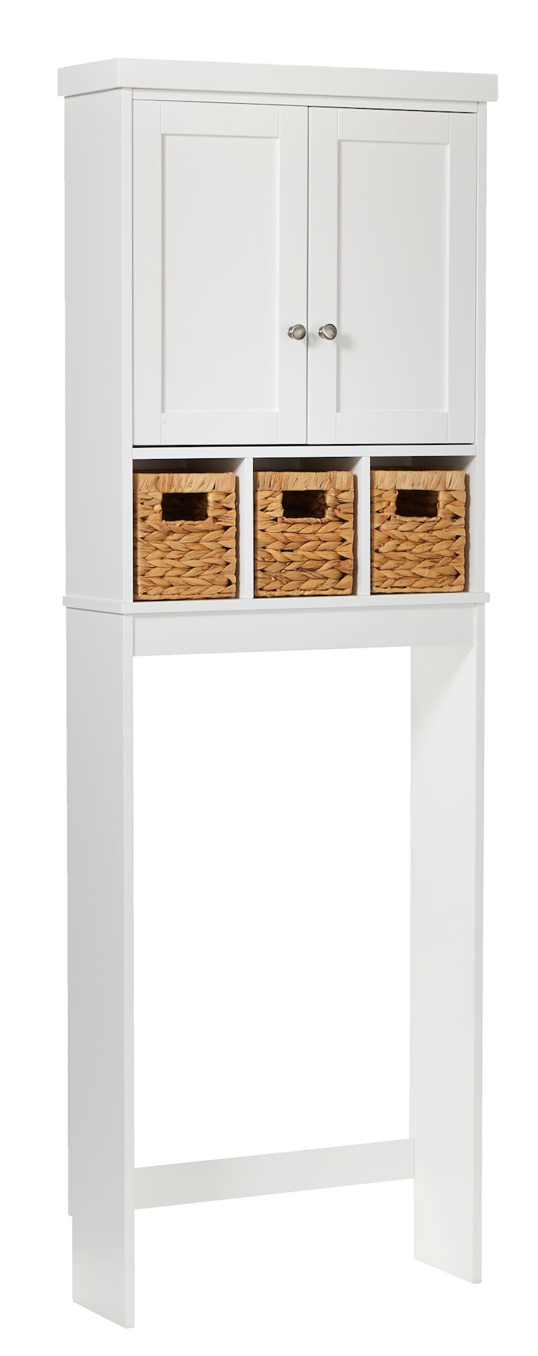Basket Bathroom Space Saver, White B9681