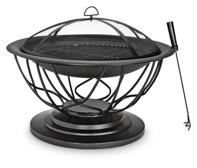 Savona Round Wood-Burning Outdoor Fire Bowl/Fire Pit, 29.5 x 20-in P0931