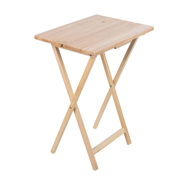 Solid Wood TV Tray, Foldable, Natural Wood Finish TV Tray U5012