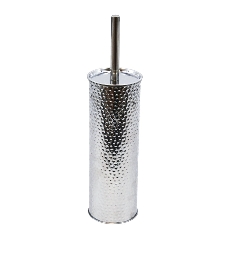 Stainless Steel Compact Long Reach Toilet Brush, Hammered Finish Y8093