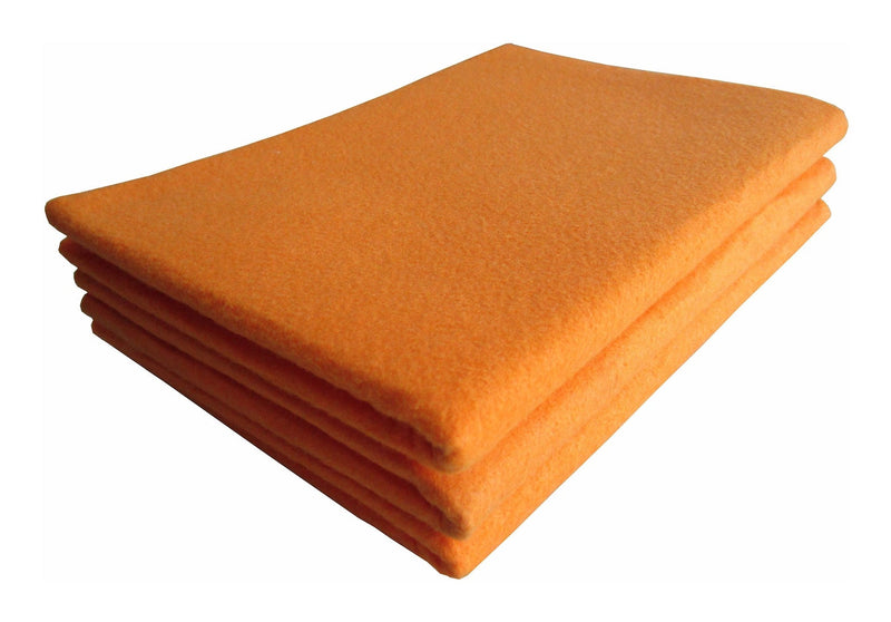 All-Purpose Machine Washable Synthetic Giant Shammy Towel, Orange, 3-pk F4384