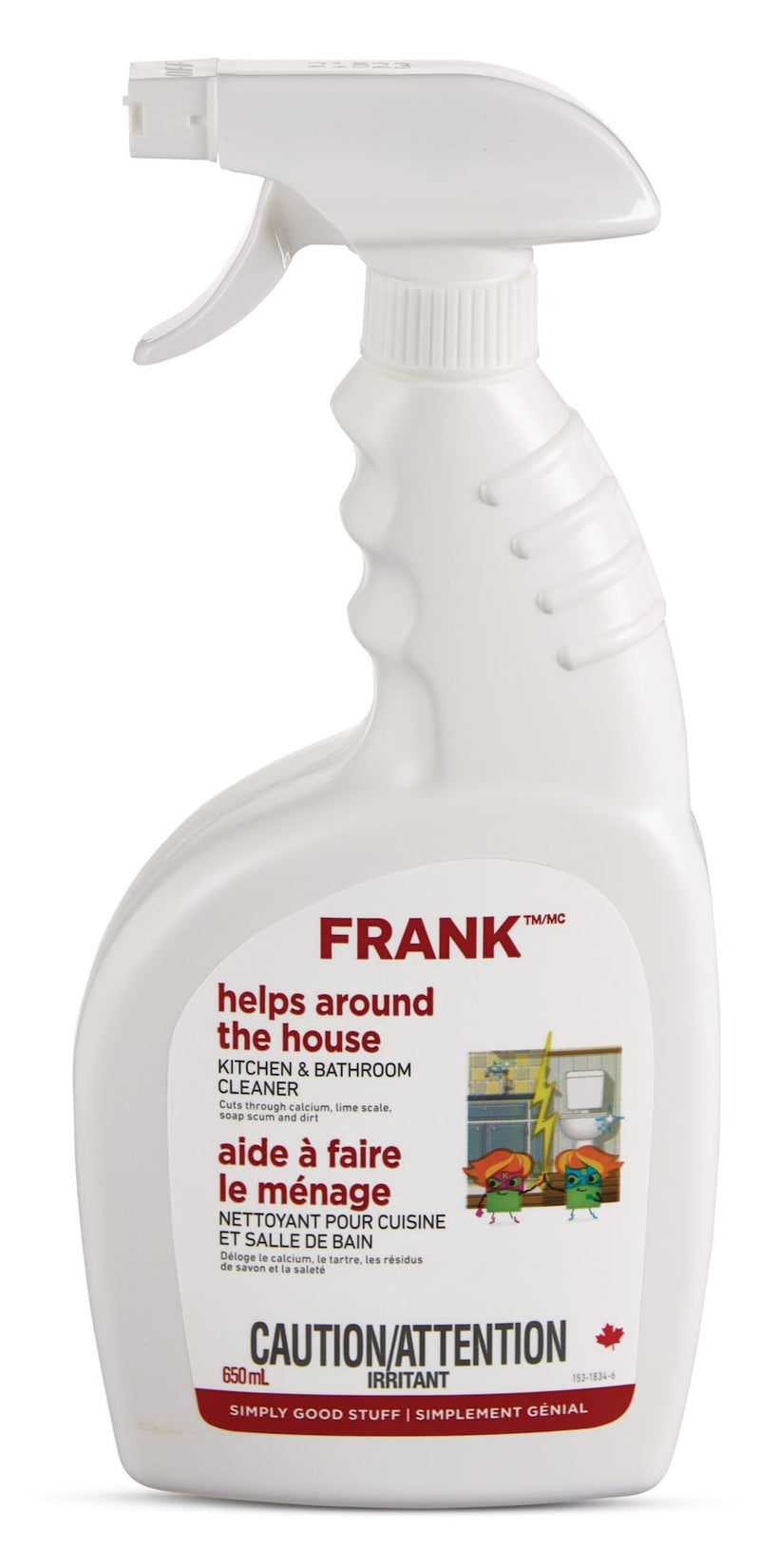 Multi-Surface Kitchen & Bathroom Cleaner, 650-mL D1595
