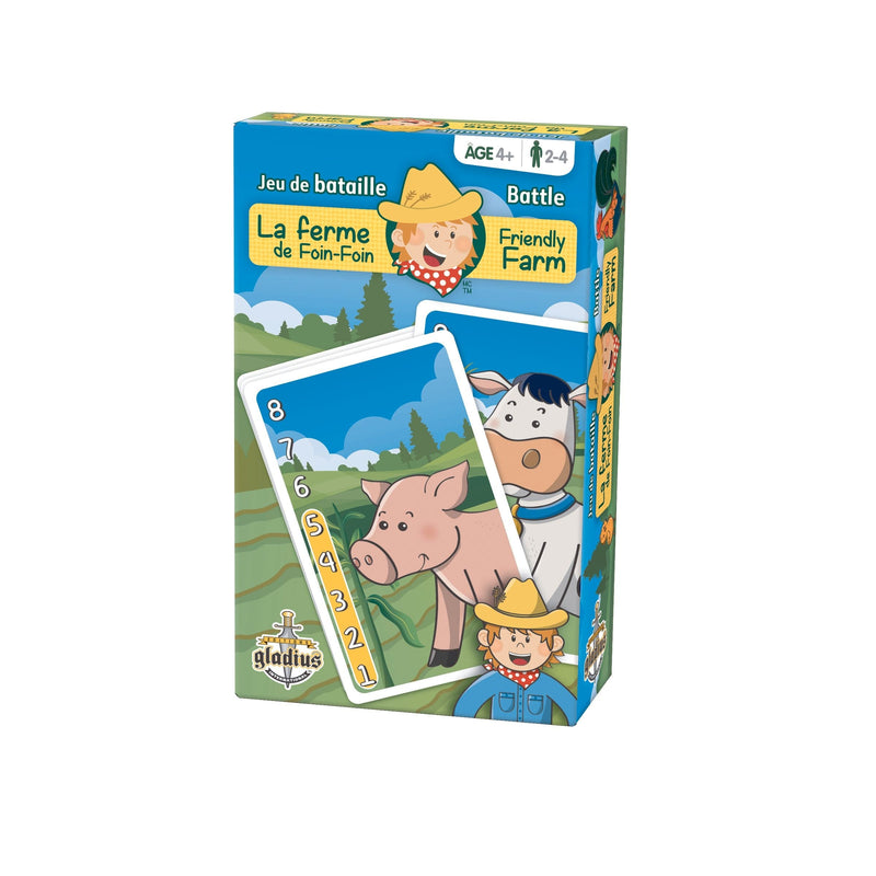 Friendly Farm Battle Family Board Game, Bilingual, Ages 4+ D2264