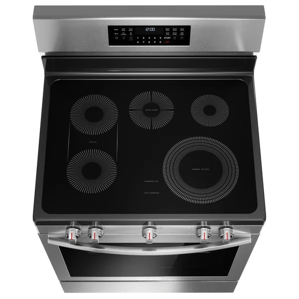 Gallery 30 in 5.3 cu ft. Stainless Steel Electric 5-Burner Range with Total Convection U6349