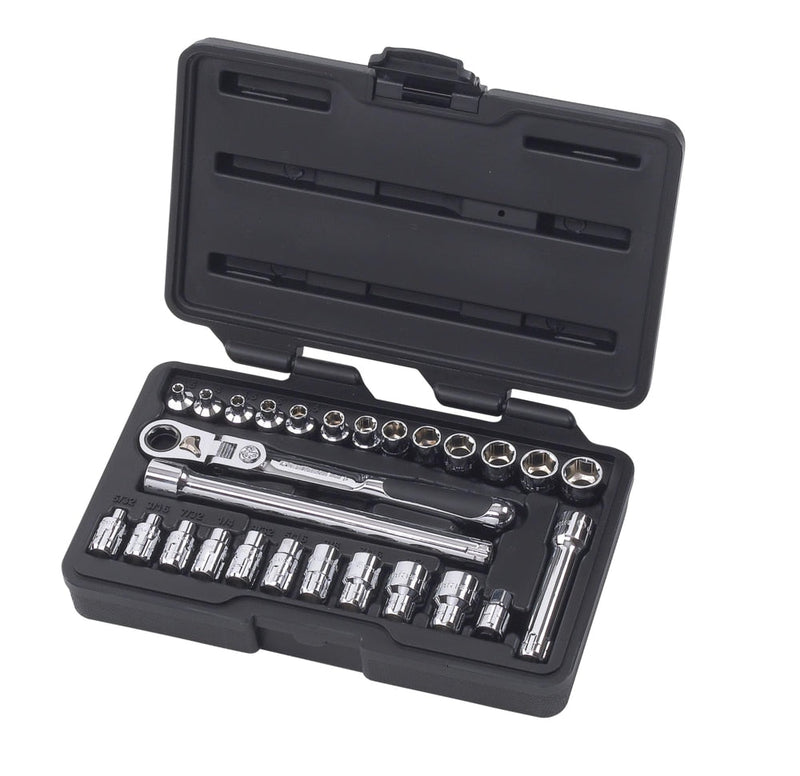 Pass-Thru 1/4-in Drive Socket Set 27-pc, SAE/Metric Y2306