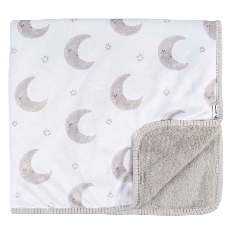 Childrenwear 2-Ply Celestial Moons Ultra-Soft Plush Blanket for Babies C9841
