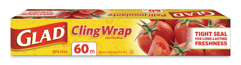 Cling Plastic Wrap, 196-ft, BPA-Free with Superior Seal for Freshness D4405
