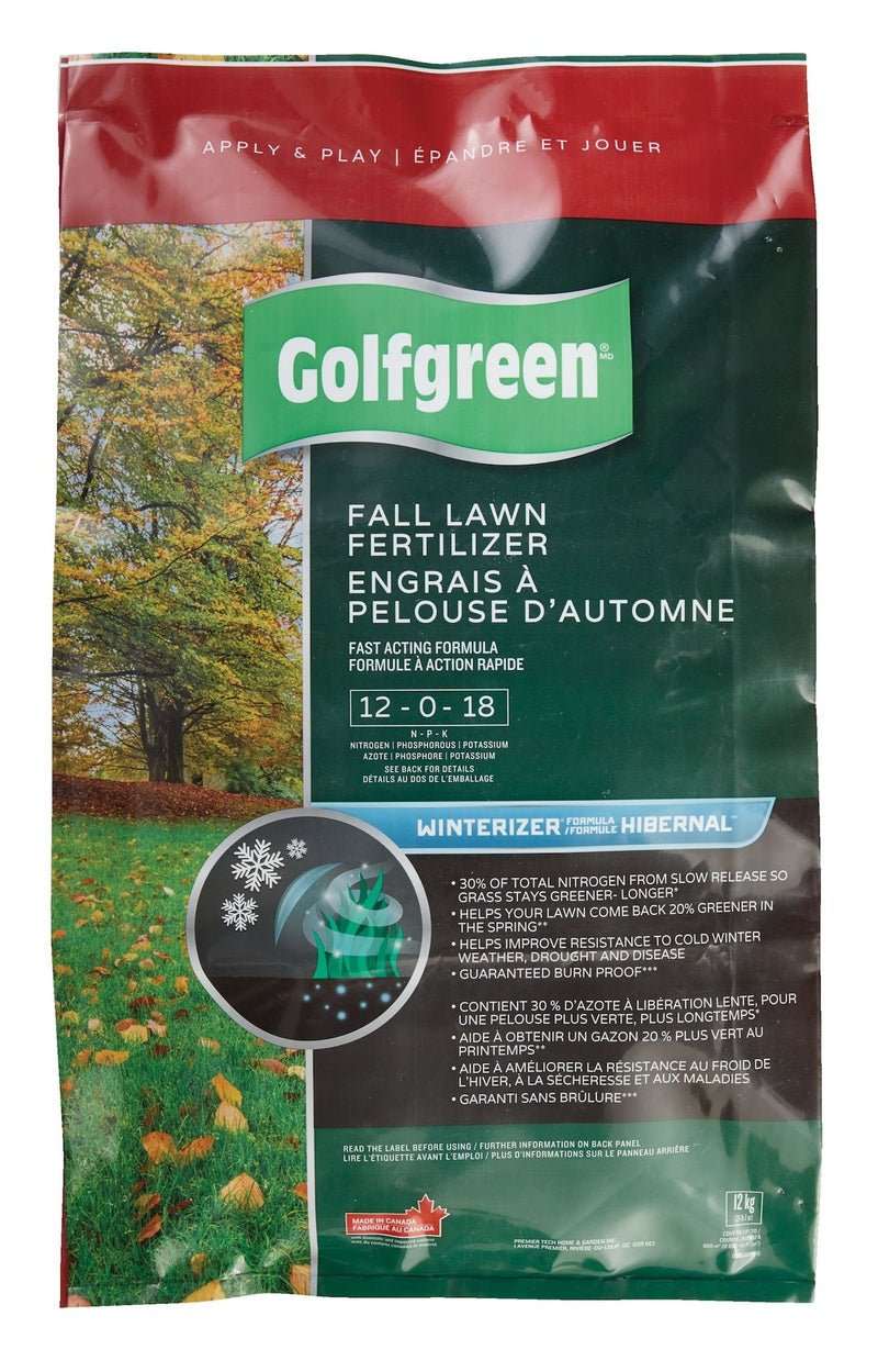 Fall Lawn Fertilizer, 12-0-18, 12-kg W3877