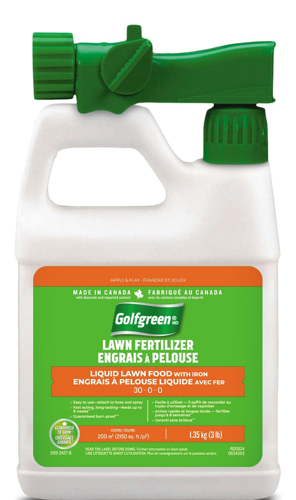 Liquid Lawn Fertilizer, 30-0-0, 1.35-kg W8621