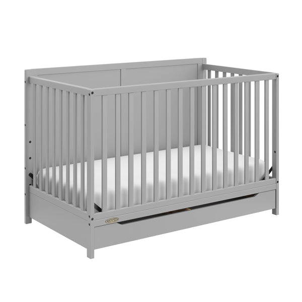 Melrose 5-In-1 Convertible Crib, Grey X3634