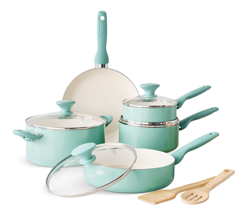 Rio Ceramic Cookware Set, Dishwasher & Oven Safe, 11-pc R2780