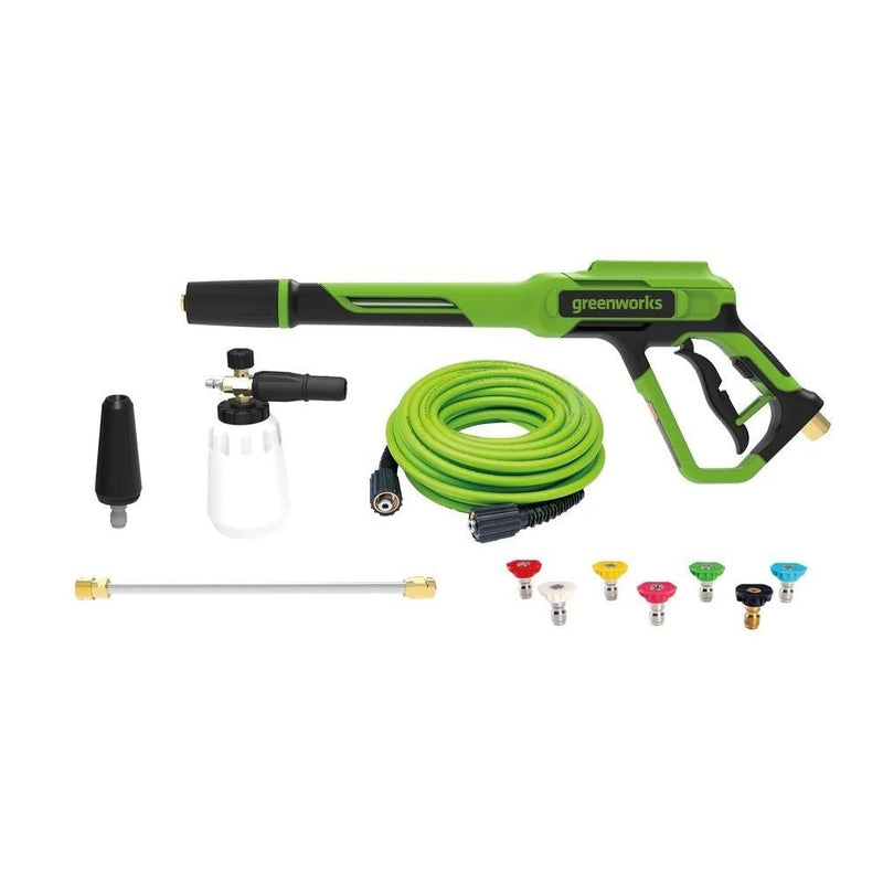 Deluxe Metal Gun & Hose Kit, Includes 7-Piece Nozzle Kit, Turbo Nozzle & Foam Cannon F2636