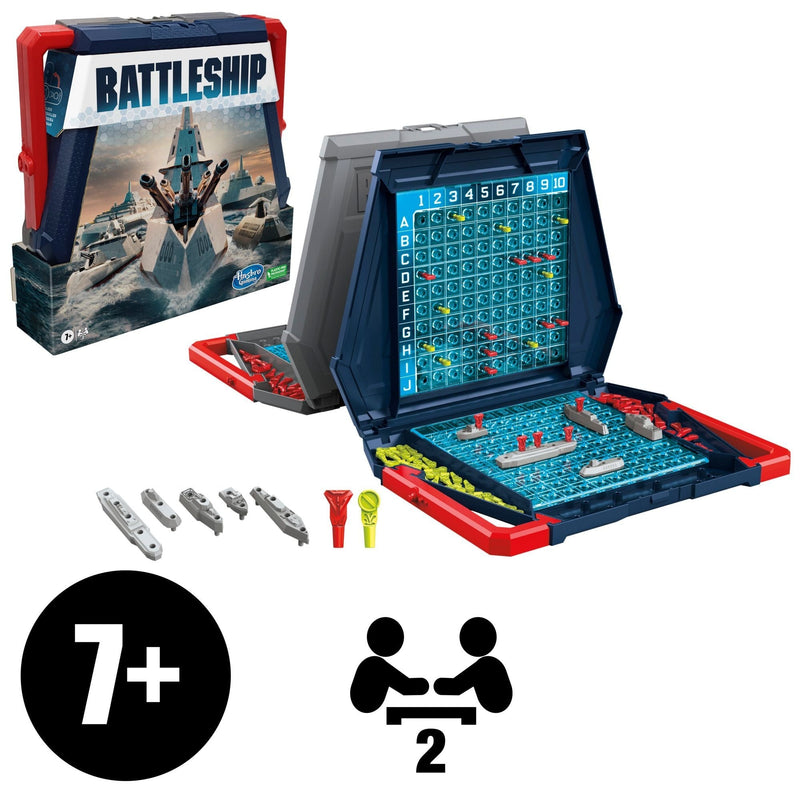 Games Battleship Classic Board Game, Strategy Game for Kids, Age 7+ G9558