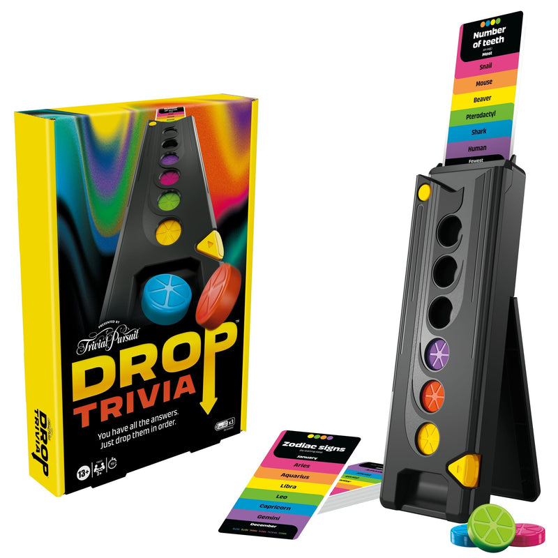 Games Drop Trivia Electronic Party Game with Voice & Sounds, Ages 13+ Z2559
