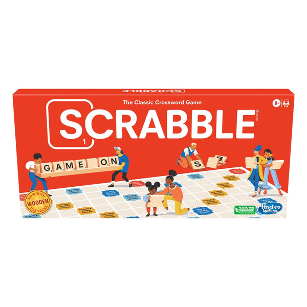 Games Scrabble 2-4 Player Crossword Board Game, English, Ages 8+ L1802