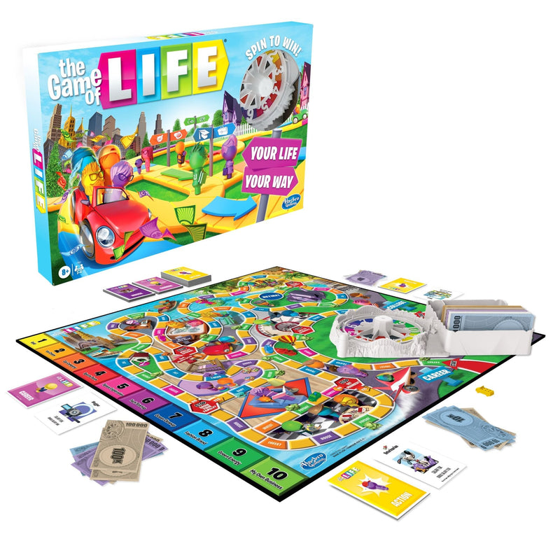 Games The Game Of Life Classic 2-4 Player Board Game, English/French, Ages 8+ U2220