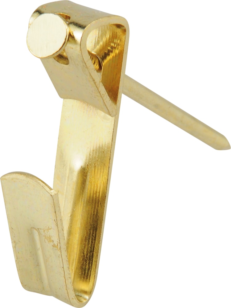 Conventional Picture Hanger, For DrywAll and Paster WAll, 100-lb Capacity, Brass Plated R3779