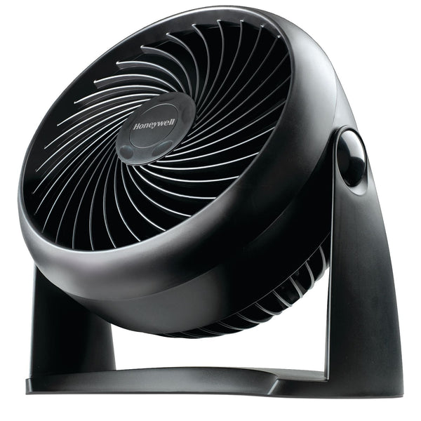 TurboForce Tilt-Head Portable Air Circulator Table/Desk Fan, 3-Speed, Black, 7-in W8506