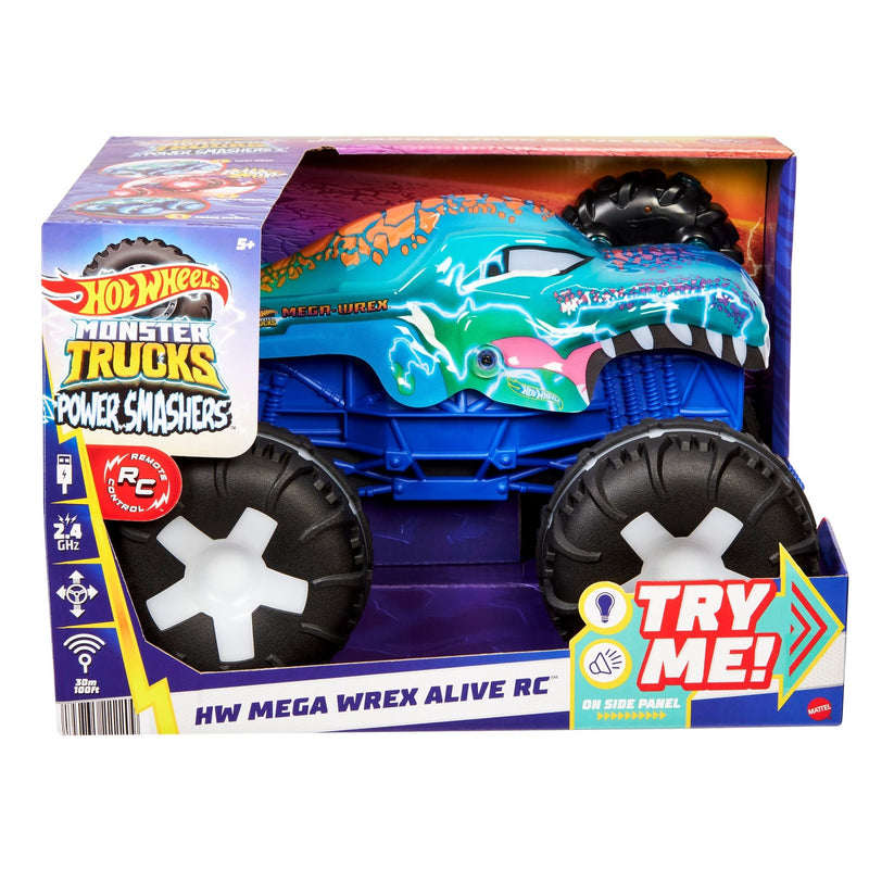 Monster Truck Remote Controlled 1:15 Scale Mega Wrex Toy Vehicle with Sounds & Lights, Ages 5+ V3113