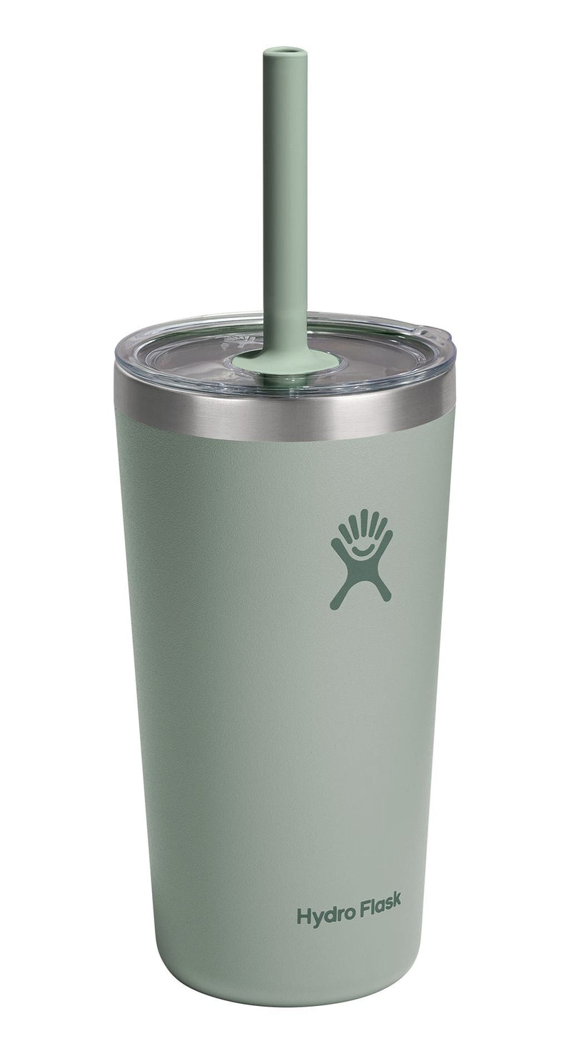 Stainless Steel Insulated All Around Tumbler with Clear Press-In Straw Lid, Agave, 20-oz I9762