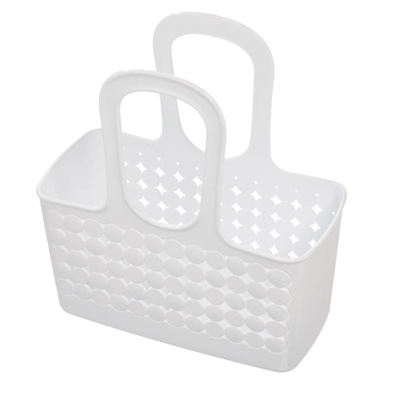 Orbz Small Tote Portable Shower Caddy with Handle, White L2223