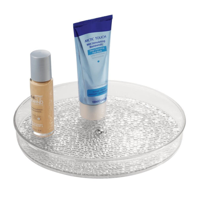 Rain Spinner Turntable Vanity Organizer, Clear, 9-in B8478