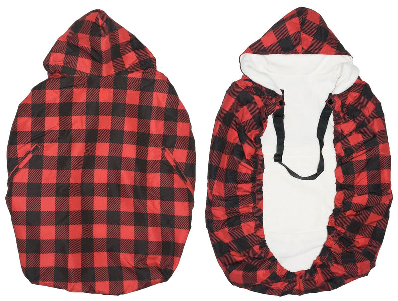 Snuggle Cover with Packable Hood, Buffalo Plaid B2457