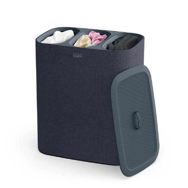 Tota Trio Laundry Hamper Separation Basket, Black, 90-L I4903