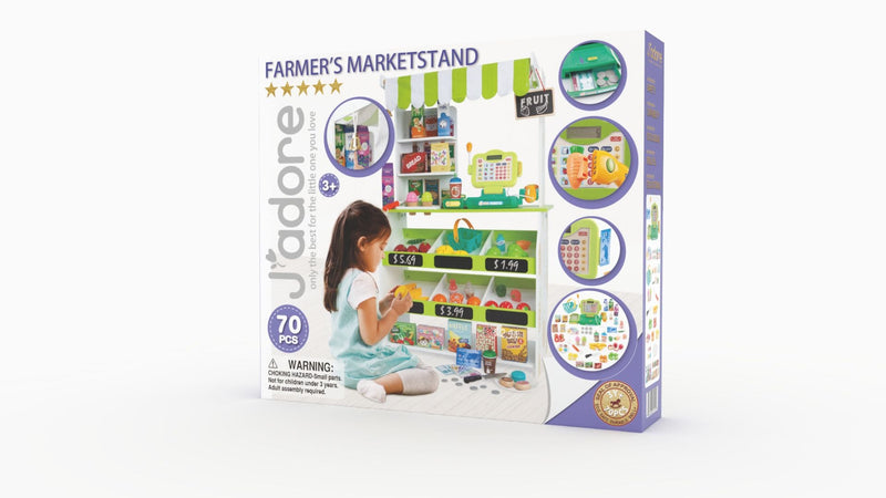 J'adore Grocery Mart Imaginative Playset, 69-pc W6375