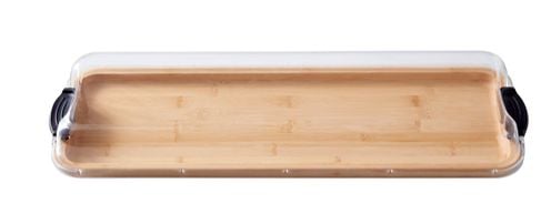 Build-A-Board Divided, Stained Bamboo, 7 x 22-in T4244