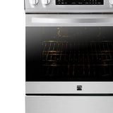 30 in. 5 cu ft. Stainless Steel Digital Control Induction Range with True Convection and Air Fry