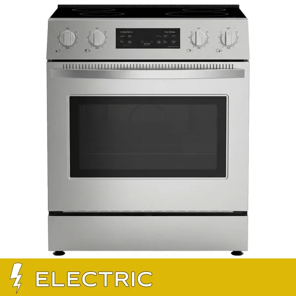 30 in. 5 cu ft. Stainless Steel Front Control Electric Range with Air Fry and True Convection K3692