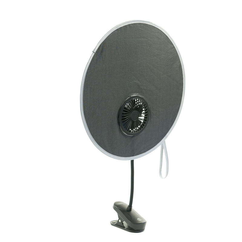 Coolshade Sunshade + Fan Stroller Accessory, Universal Fit C6076