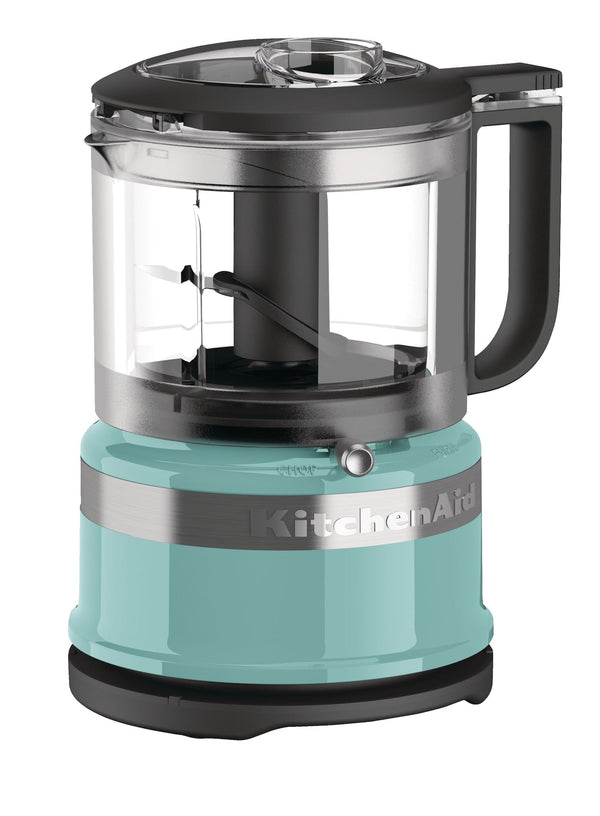 Compact 3.5 Cup Food Chopper/Mini Food Processor with Dishwasher Safe Parts, Aqua Sky F3342