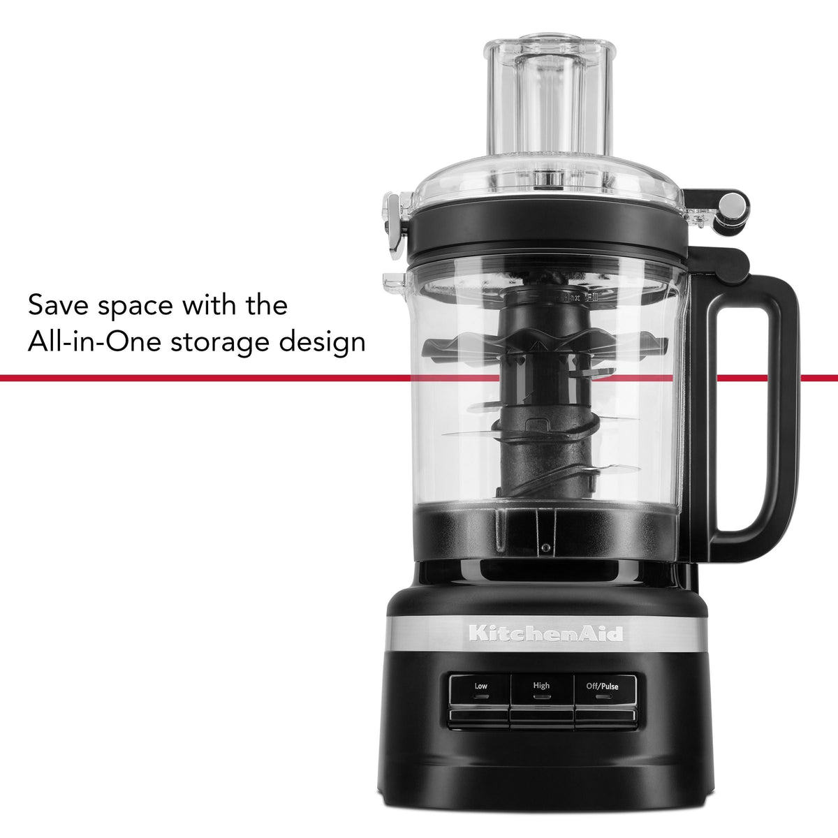 Food Processor Plus Black Matte, 9 Cups