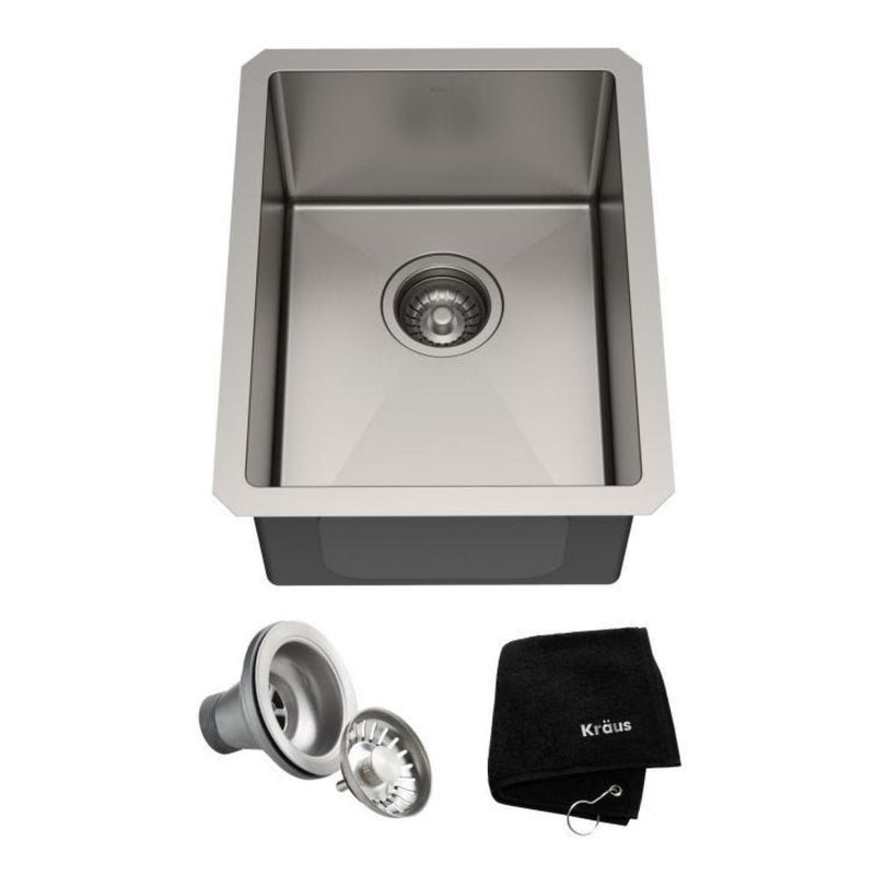 Standart PRO 16-Gauge Undermount Single Bowl Stainless Steel Kitchen Bar Sink, 14-in N4521